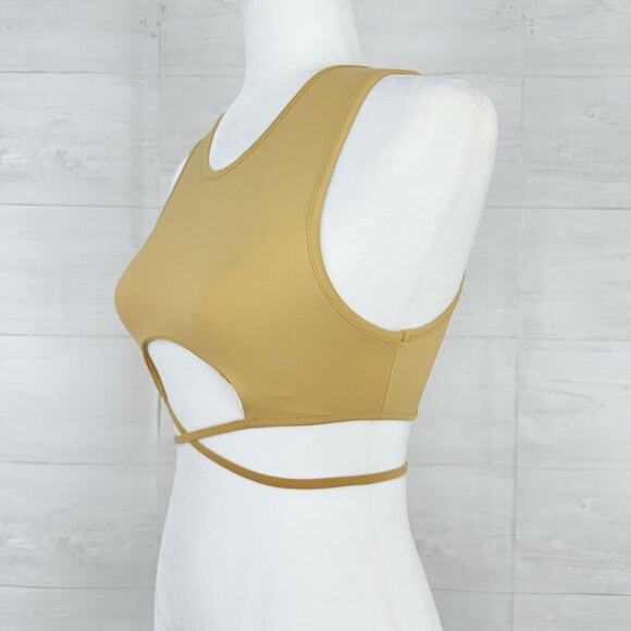 Free People x Toast Swim Top Size XS Peek a Boo Beige Beach Party - Picture 6 of 14